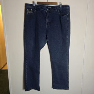 Daniel Jeans Straight Leg Embellished Womens Size 22